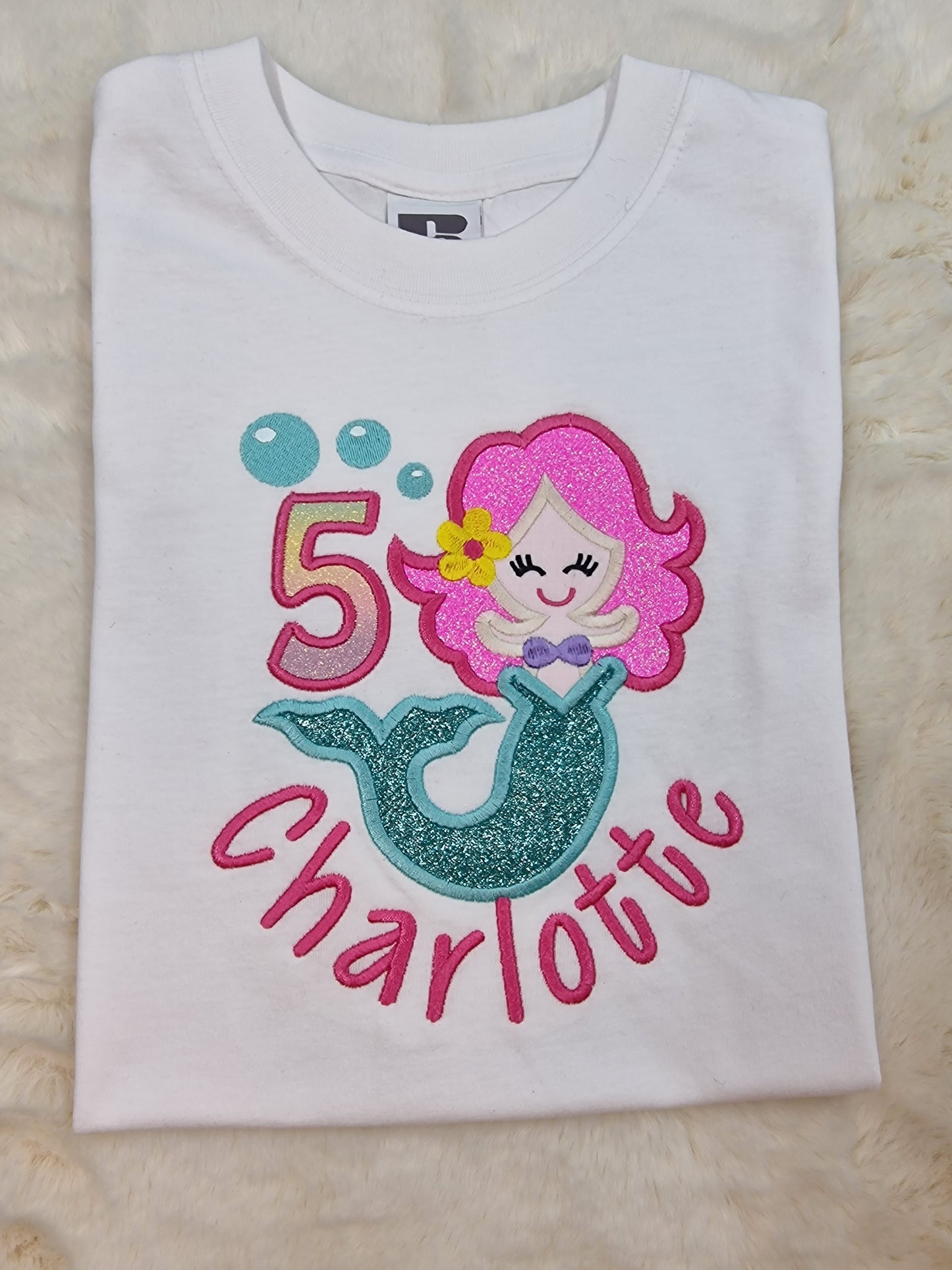 Mermaid  Birthday T-shirt