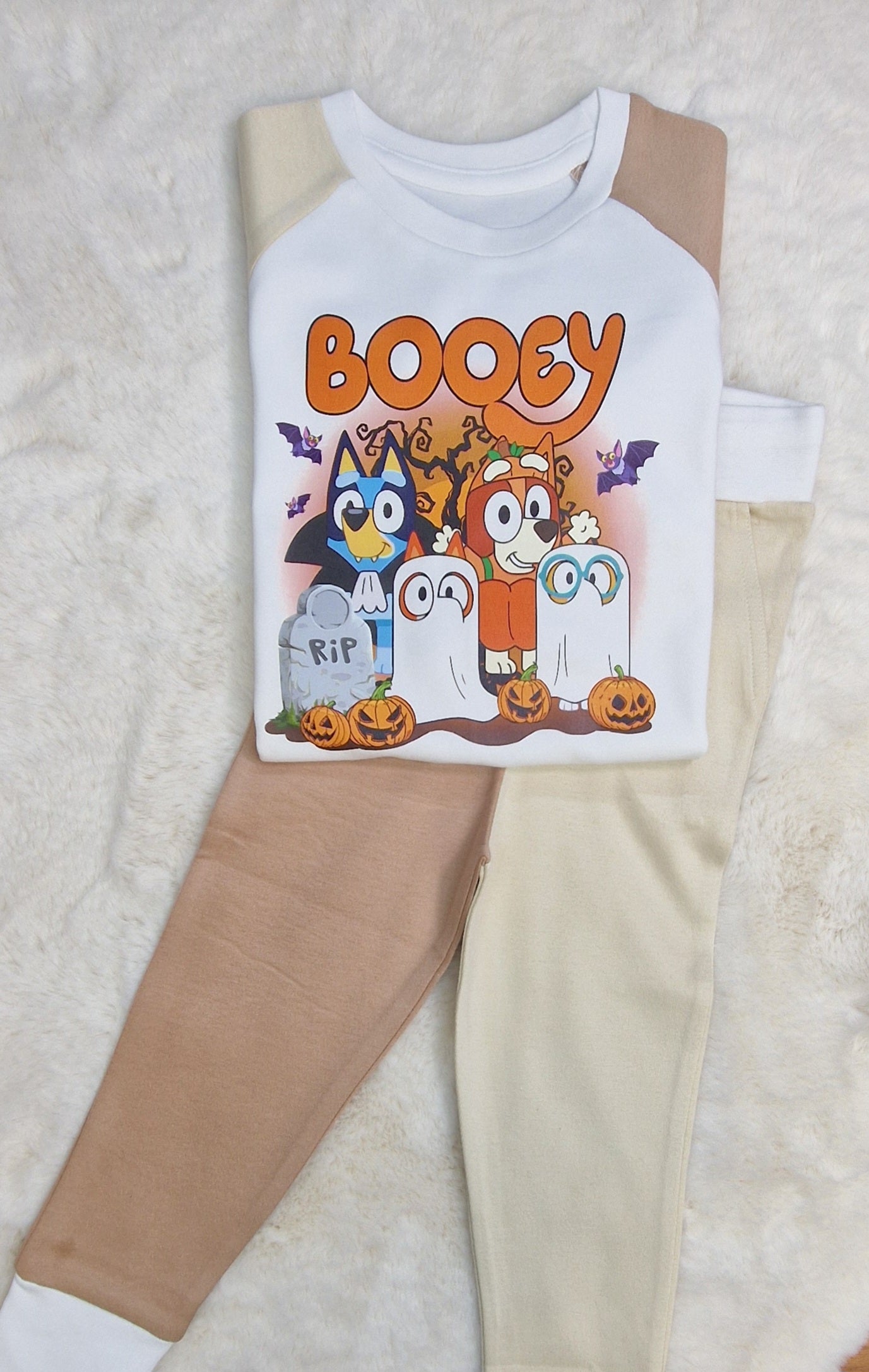 Booey halloween lightweight Cotton loungewear set