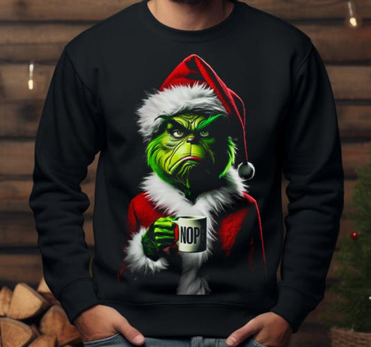 Grumpy Green Santa Sweater