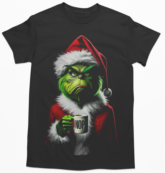 Grumpy Green Santa T-shirt