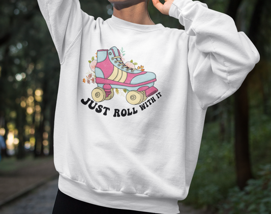 Just roll with it retro style Sweater