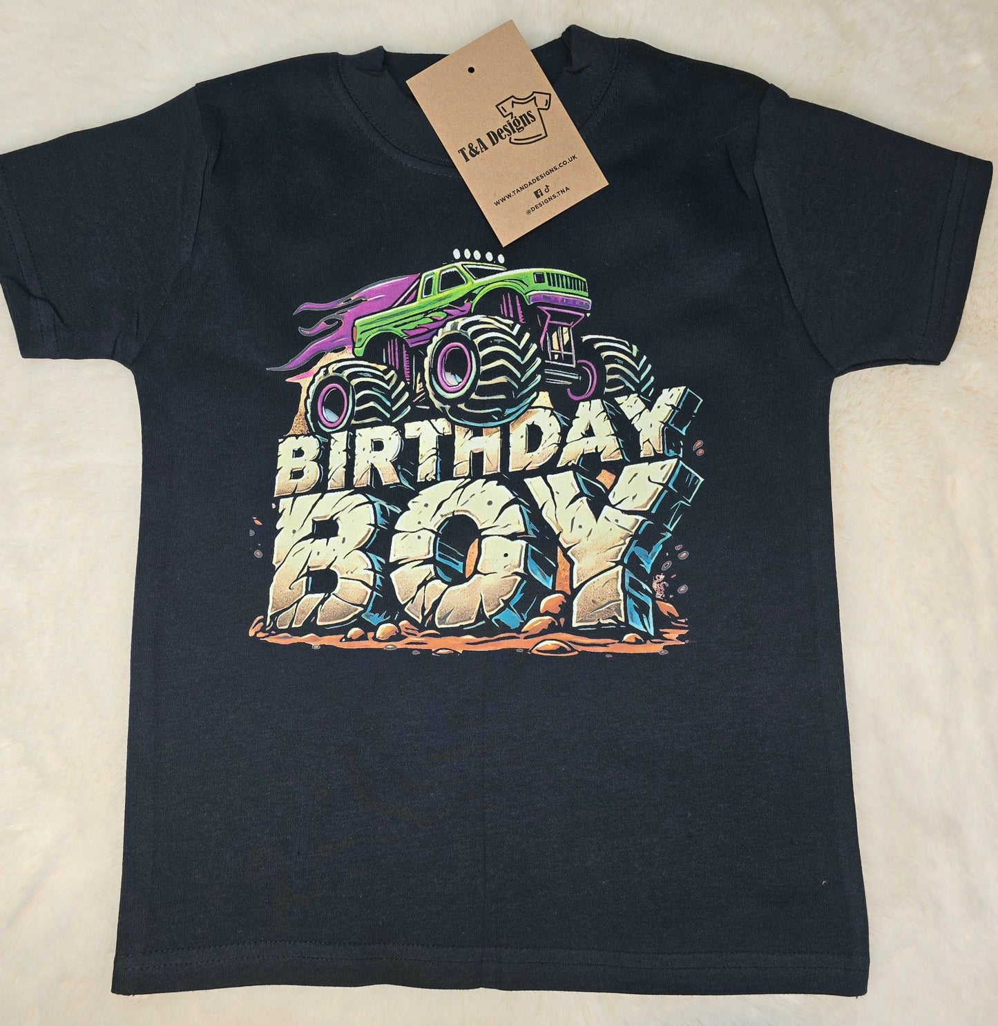 Birthday Boy Monster Truck Tee