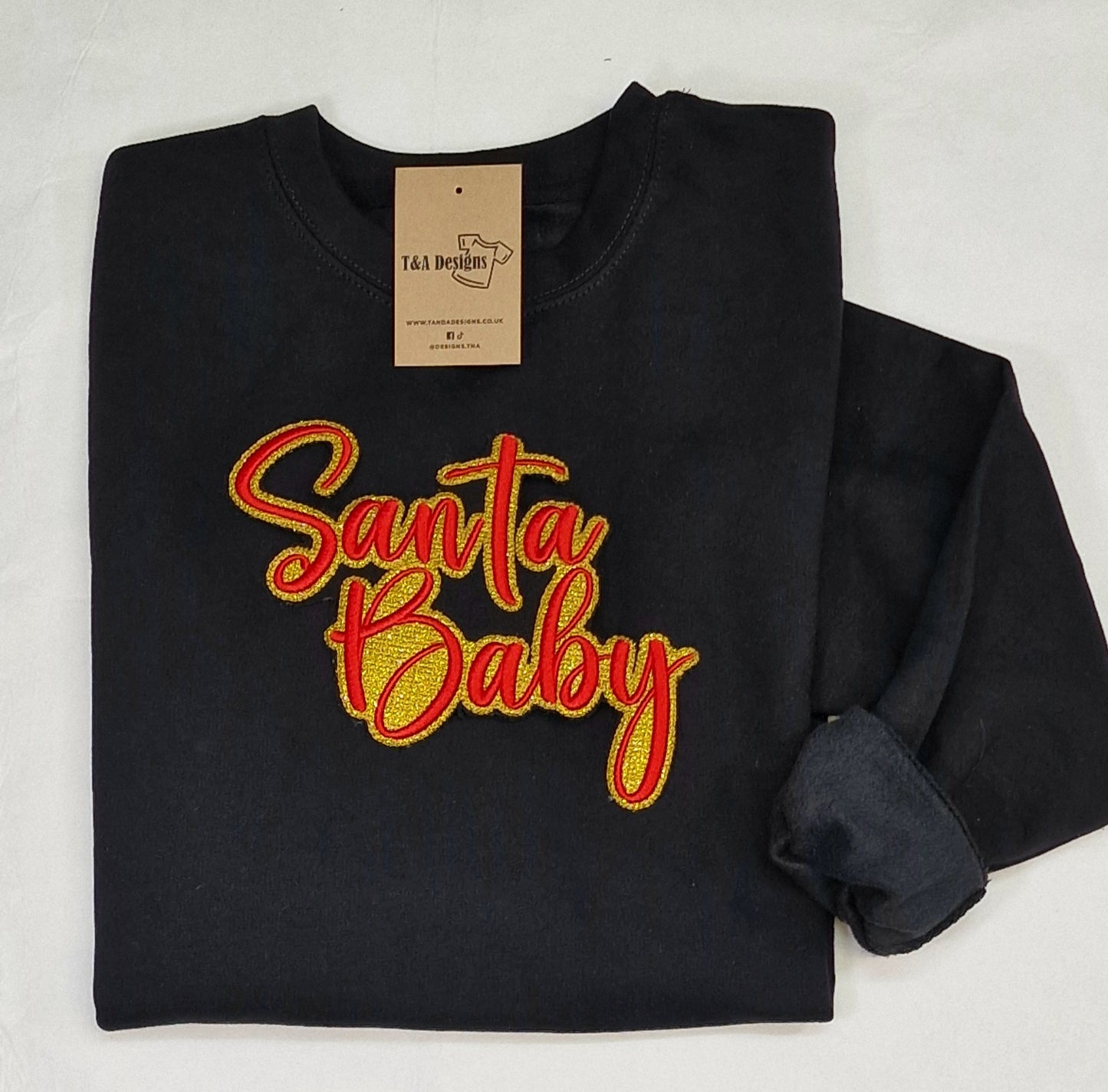 Santa Baby Embroidered Sweater