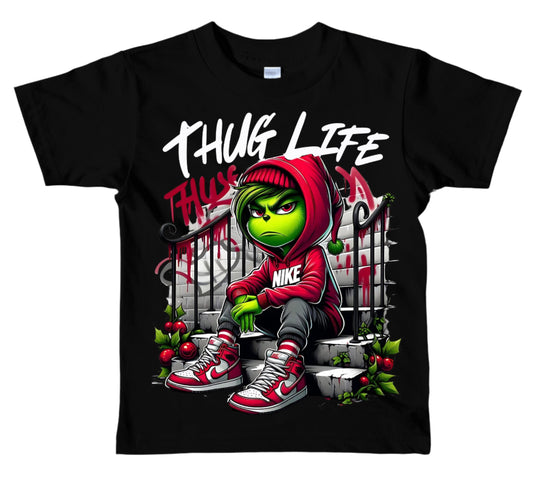 Thug Life Grinch Christmas T-shirt