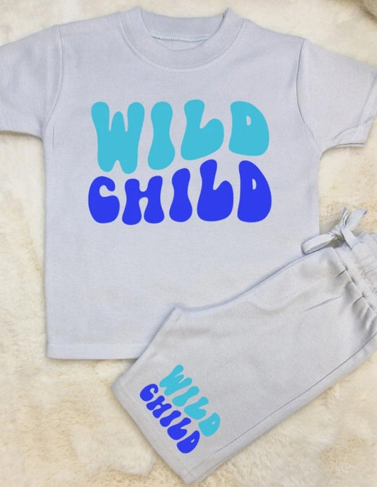 Wild child shorts & T-shirt set