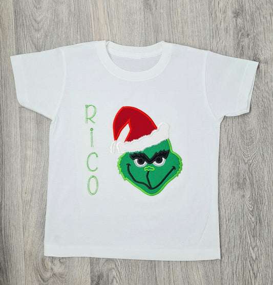 Personalised Embroidered Angry Green Man T-shirt