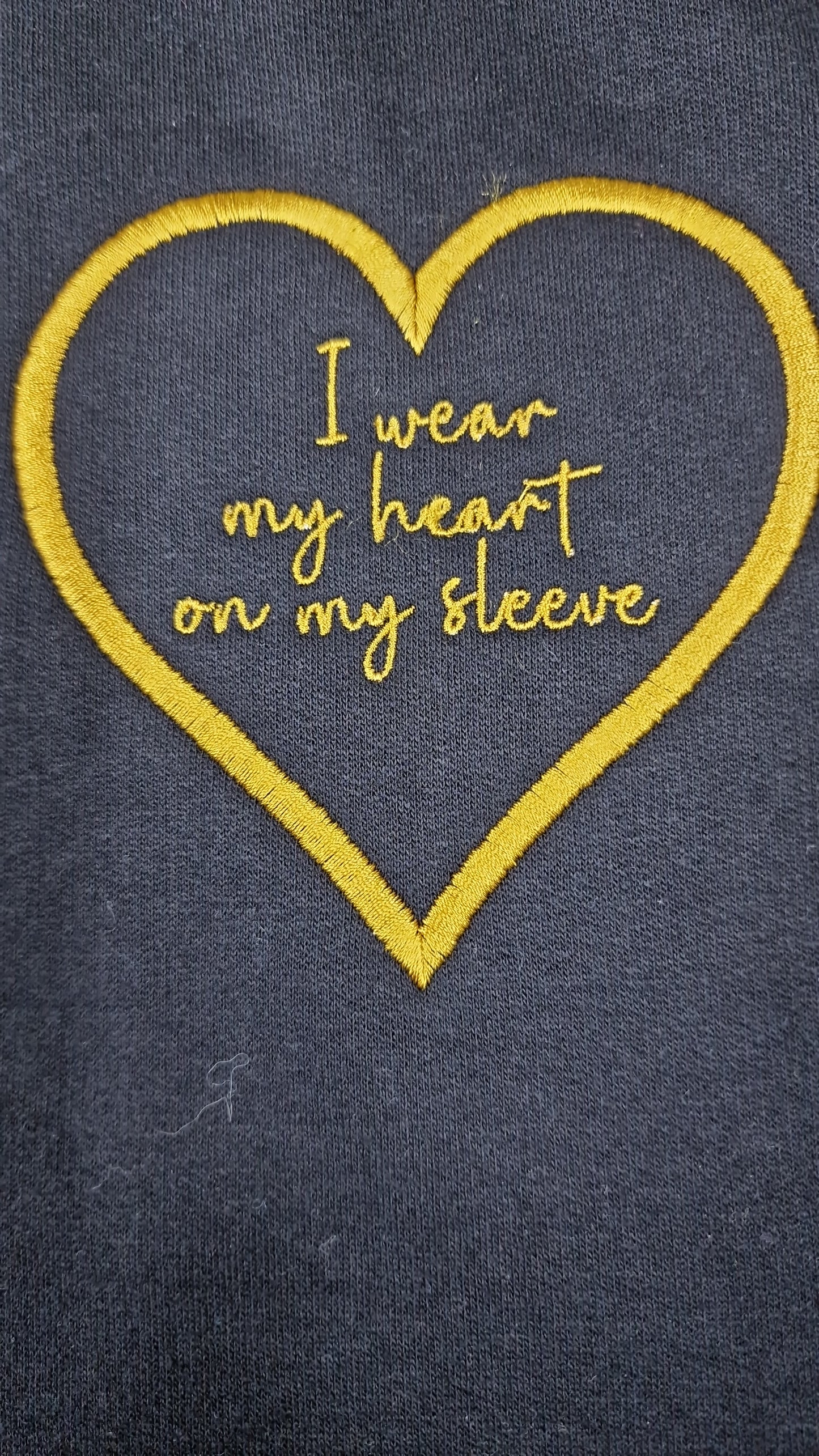 I wear my heart on my sleeve sweater