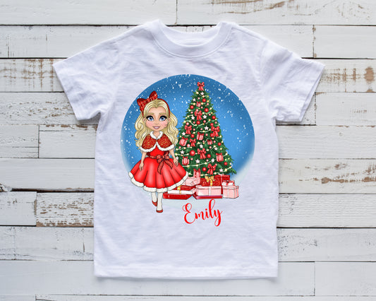 Personalised Christmas Doll Top