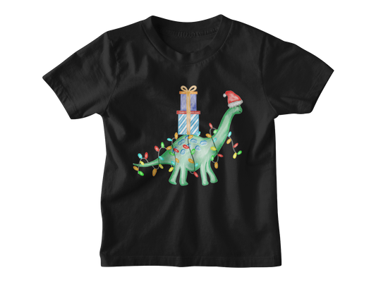 Christmas dinosaur T-shirt